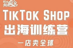 疯人院:TikTok Shop出海训练营（一店卖全球)，出海抢占全球新流量